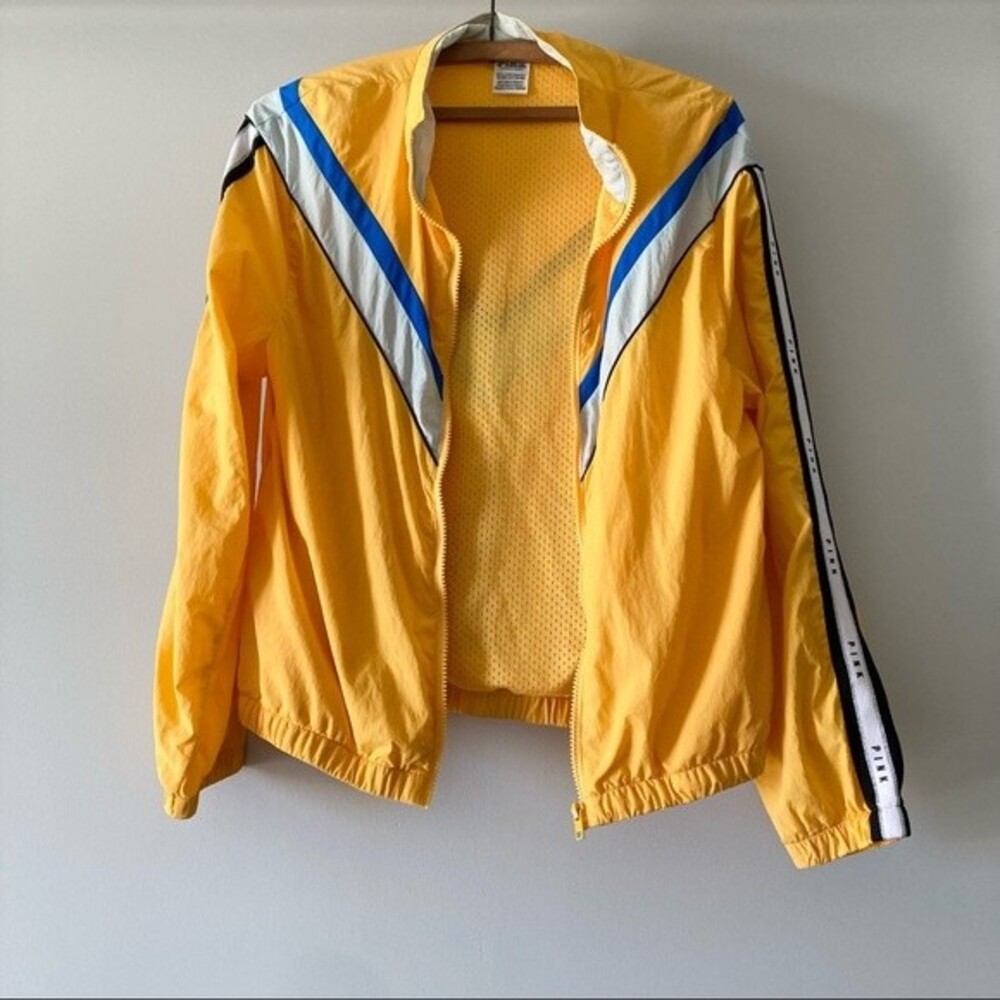 PINK By Victorias Secret Yellow Windbreaker Jacket